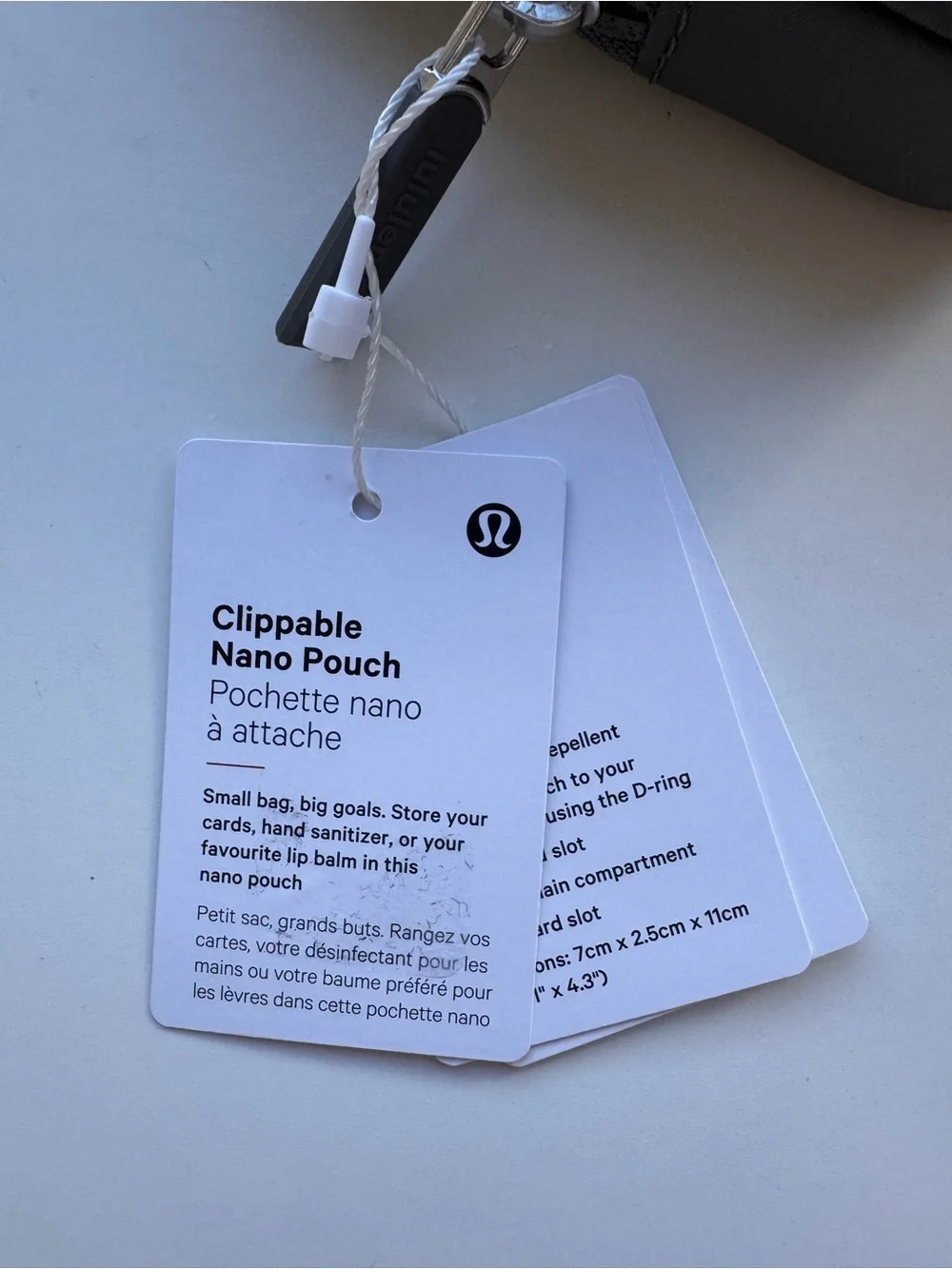 Lululemon Clippable Nano Pouch NWT